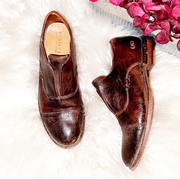 SOLD‼️BED STU Rose Oxford Shoe in Teak Dip Dye Leather - Picture 2 of 8